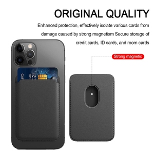 กระเป๋าใส่บัตรหนังแม่เหล็กพรีเมียมสำหรับ Apple iPhone 14 15 16 Plus Pro Max  พร้อมโลโก้สั่งทำ  เคสโทรศัพท์มือถือขายส่ง - Product Image 5