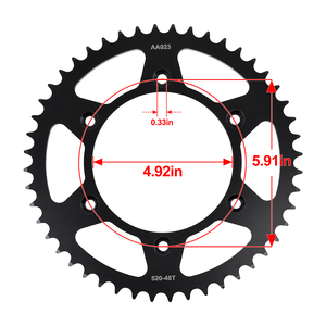 Usine nouveau pignon arrière 520-48T pour Husqvarna 150TE 250TC 250TE 350FX 450FC pour <span class=keywords><strong>moto</strong></span> de Transmission <span class=keywords><strong>KTM</strong></span> <span class=keywords><strong>125</strong></span> <span class=keywords><strong>Enduro</strong></span> 150EXC - Product Image 1