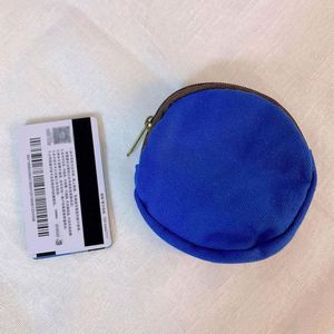 Popular Korean Canvas Coin Purse High Quality Unisex <b>Small</b> Storage Bag with Round Plain Pattern Candy Color Key Storage - Product Image 6