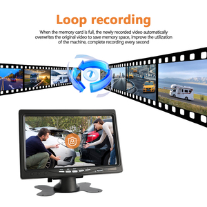 Waterproof 7-Inch LCD Monitor Backup Camera System Kit <strong>LED</strong> <strong>Display</strong> 18 IR Night Vision Wide Angle Rear View Parking <strong>Aid</strong> for Cars - Product Image 4