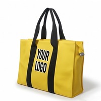 Bolsa de Lona Resistente con Logotipo Personalizado, Bajo MOQ, Bolsa de Compras Reutilizable, Asa Doble, Correa de Hombro Desmontable para el Trabajo Diario
