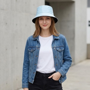 Sombreros de Pescador Reflectantes de PU con Logotipo Personalizado al por Mayor, Talla Adulto, Coloridos, Estilo Moderno, Gorras de Sol para Verano, para Hombres y Mujeres - Product Image 6