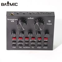 Carte son professionnelle Offre Spéciale avec Microphone à condensateur BM800 enregistrement Studio BM800 pour Youtube Tiktok Kit de carte son filaire