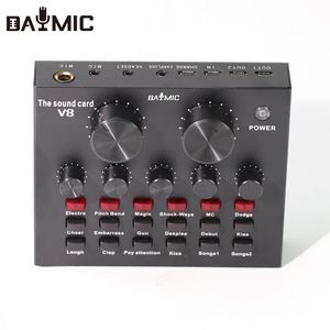 Tarjeta de sonido <span class=keywords><strong>profesional</strong></span> con micrófono condensador BM800 para estudio de grabación, Kit de tarjeta de sonido con cable, para Youtube, Tiktok, gran oferta - Product Image 2