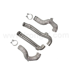 ท่อไอเสียแบบตรงคุณภาพสูงสำหรับ Benz AMG GT GTS GTC GTR ปี 2015-2017 M176 C190 เพิ่มประสิทธิภาพการทำงานของเครื่องยนต์ - Product Image 2