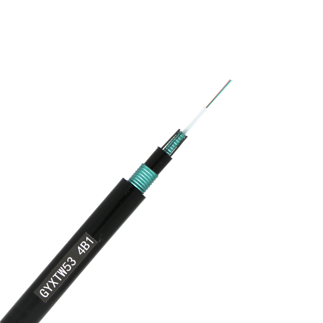 Outdoor Direct Burial 4-Core Fiber Optic Cable GYXTW53 with PVC Jacket