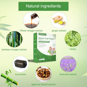 Parches de Desintoxicación Herbal de Bambú MOUPIN, 20 Unidades/Caja para Mujeres - Rutina de Cuidado de Pies al por Mayor - Product Image 3