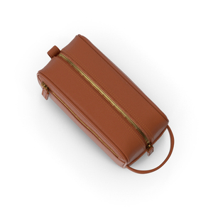 <strong>Personalised</strong> Leather <strong>Wash</strong> <strong>Bag</strong> Pebbled Leather Customized Initials Makeup <strong>Bag</strong> Travel Gift <strong>Men</strong> Toiletry <strong>Bag</strong> with Strap - Product Image 2