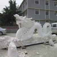 Statue de Dragon chinois en marbre, Sculpture sur mesure, animaux, granit, à vendre