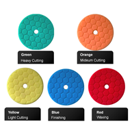 Tampon de polissage en éponge de haute qualité, 6 pouces, avec support auto-agrippant pour polisseuse de voiture, correction de peinture, polissage, support OEM