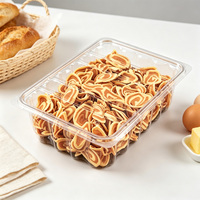 Boîte à pâtisserie carrée transparente en PET, conteneur de boulangerie en plastique, emballage jetable pour pain et biscuits, prix d'usine, boîte alimentaire à charnière