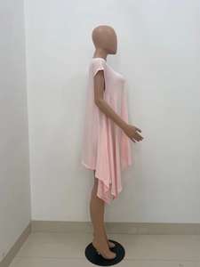 Abito da <span class=keywords><strong>donna</strong></span> abito estivo Sexy con spacco a coste lavorato a maglia abbigliamento estivo femminile vestito da <span class=keywords><strong>donna</strong></span> da <span class=keywords><strong>donna</strong></span> - Product Image 4