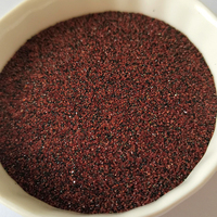 Sable de grenat rouge 30/60 mesh, abrasif de sablage pour l'élimination de la rouille, la préparation des surfaces et le nettoyage des chantiers navals, faible teneur en poussière