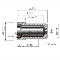 SKD61 48-52HRC ZZ163 Manchon de verrouillage rond SUJ2 58HRC Composants de moule DIN Pièces de moule par injection