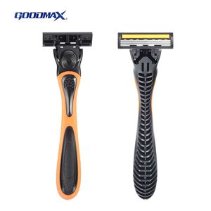 Goodmax Icebreaker Manual <b>Razor</b> 3 Blades Men's Triple <b>Head</b> Floating Shave <b>Razor</b> Orange Black - Product Image 2