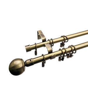 Nhà Máy Giá tùy chỉnh chiều dài thanh rèm có thể điều chỉnh thanh rèm cực thiết lập cho trang trí nội thất - Product Image 4