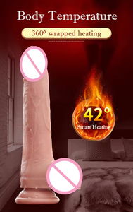 Telescopic Swing Liquid Silicone Dildo Real Flesh Touch Feeling 7 Frequency Wireless Remote Control Dildo <b>Vibrator</b> for Women - Product Image 3