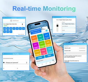 เครื่องวัดคุณภาพน้ำแบบพกพา Kactoily 9 in 1 วัดค่าความขุ่น TDS EC อุณหภูมิ ความเค็ม COD TOC UV275 ความกระด้างของน้ำ - Product Image 5