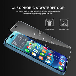 Protection d'écran en verre trempé HD transparente personnalisée en usine pour modèles iPhone, Samsung, Google, Xiaomi, Huawei, sans bulles - Product Image 4