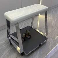Chaise de pédicure portable carrée F3 en gros, chariot de bain de pieds de luxe confortable avec étagère de rangement