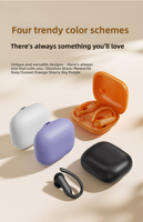 Nouveau casque sans fil universel pour ordinateur et téléphone portable, à fixation auriculaire, longue autonomie, protocole Led6.0, étanche IPX4, tactile LED