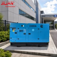 Générateur électrique insonorisé 264kW 330kVA à moteur diesel 6LTAA9.5-g1 triphasé 50/60Hz pour hôpital avec ATS Guangzhou/Yiwu