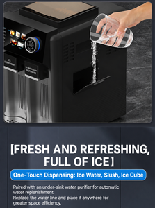 Machine à glaçons multifonctionnelle de comptoir, distributeur d'eau glacée, machine à smoothies et à granités pour la maison, <span class=keywords><strong>les</strong></span> fêtes et la cuisine - Product Image 4