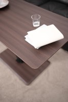 Meubles de salon Ada, table rectangulaire moderne à hauteur réglable, vérin à gaz pneumatique, grande taille, table à café relevable