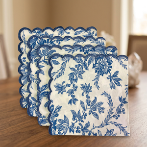 Incremental Wholesale Modern Embroidery Scallops Napkins Indian Floral Handmade Cotton <b>Cloth</b> 60x60cm Wedding Home Party - Product Image 2