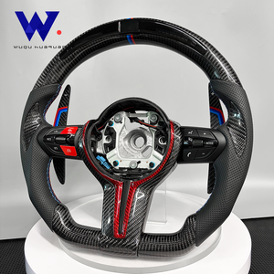 Palette del Cambio Personalizzate in Fibra di Carbonio con LED per <span class=keywords><strong>BMW</strong></span> Serie <span class=keywords><strong>E</strong></span> F, F30 F10 F20 <span class=keywords><strong>X5</strong></span> E70 E71 E90 F85 F22 F15 M3 M5 M6, Volante Sportivo M - Product Image 1