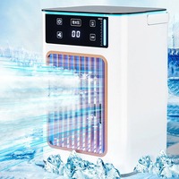Nouvel humidificateur silencieux à double pulvérisation avec affichage numérique, souffleur d'air froid, réservoir de 900 ml avec poignée et veilleuse d'ambiance colorée