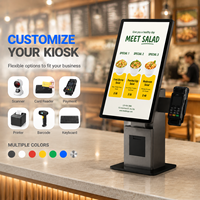 Terminal de punto de venta Android multifuncional, máquina de pedidos y pago con pantalla táctil, kiosco de autopago para restaurantes