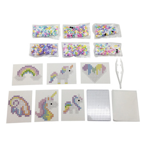 Perline di Plastica Educative per <span class=keywords><strong>Bambini</strong></span> Serie Unicorno da Stirare Hama Perler Beads 5MM Kit Giocattoli Fai-da-Te con Tavola Forata - Product Image 5