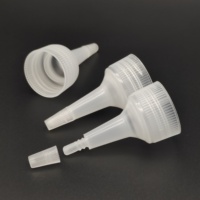Bouchon compte-gouttes à long bec 24/410, bouchon à vis en plastique 24 mm, bouchon spiralé à long bec