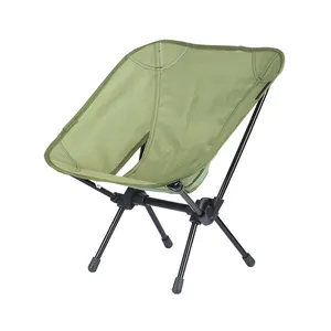 Buena calidad al aire libre plegable ultraligero portátil playa Camping niños Luna silla