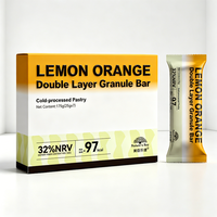 OEM ODM Barre granulée saveur citron-orange, huile de coco, graines de chia, bêta-carotène, usine OEM