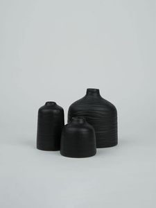 Handmade Black Tabletop Flower <b>Vase</b> Ceramic Porcelain Decorative <b>Bud</b> <b>Vase</b> for Wedding Home Decor - Product Image 5