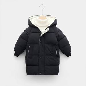 Automne enfants manteau d'hiver garçons mi-longueur <span class=keywords><strong>doudoune</strong></span> solide filles épaissi à capuche rembourré vêtements pour bébés - Product Image 5