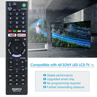 Télécommande universelle de remplacement HUAYU RM-L1370 pour téléviseur Bravia avec code fixe, fonction automatique, en plastique