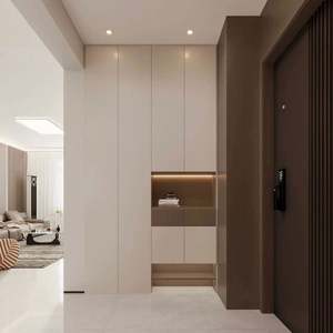 Design moderne de salon complet avec armoires TV, salle à manger et d'entrée personnalisées pour hôtels et appartements - Product Image 2