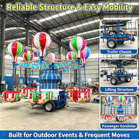 Manège portable sur remorque, type Samba Balloon rotatif |   Équipement de parc d'attractions familial mobile certifié CE IAAPA