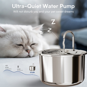 Fontaine automatique pour animaux de compagnie ultra silencieuse, en acier inoxydable, 2L, à brancher - Product Image 5