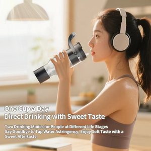 Novedad: Botella de agua de hidrógeno de 750 ml con asa, inteligente, portátil, de gran capacidad y con tecnología PEM. - Product Image 3