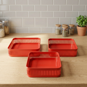 Juego de bandejas con recubrimiento de polvo de hierro, 3 piezas - Product Image 4