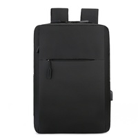Sac à dos pour ordinateur portable avec logo personnalisé, chargement USB, résistant à l'eau, pour voyages d'affaires, école, hommes et femmes