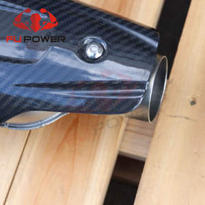 Silenciador de escape SUS304 <span class=keywords><strong>Tubo</strong></span> de escape <span class=keywords><strong>Akrapovic</strong></span> Silenciador deslizante de escape DUAL OUTLET ZLL - Product Image 6