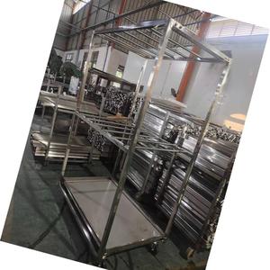 Chariot de séchage et de fumage en acier inoxydable à conception ouverte et durable pour viande, saucisses, poisson et bœuf - Product Image 6
