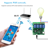 Module de télécommande intelligente 4CH 10A relais WIFI commutateur universel sans fil fonctionne avec Alexa Google home eWeLink APP domotique