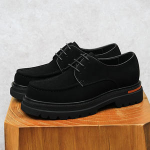 Chaussures plates décontractées et habillées pour hommes en cuir véritable respirant, légères, à enfiler, avec semelle extérieure en caoutchouc antidérapante - Product Image 4