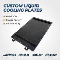 Placa de Enfriamiento Líquido de Aluminio CNC Personalizada, Placa Fría de Agua con Tubo de Cobre Soldado, Disipador de Calor para Paquete de Baterías de Vehículos Eléctricos